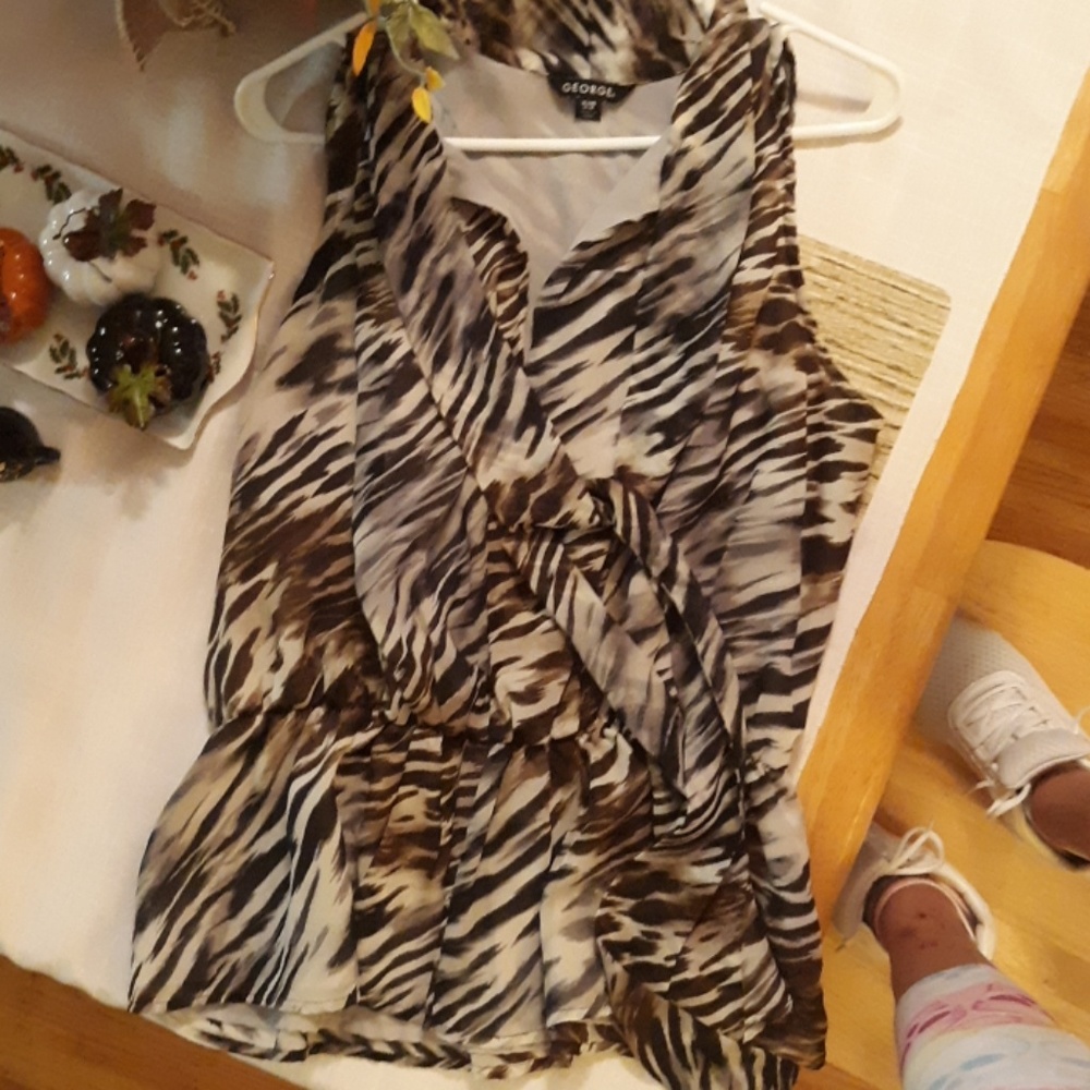 Zebra print blouse